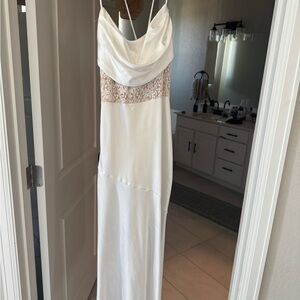 Hello Molly White Backless Dress